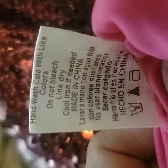 Stunning Sequin crop top in Raspberry Red XL - Picture 16 of 16